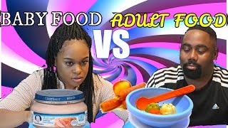ADULT FOOD VS BABY FOOD CHALLENGE!!! (2019)
