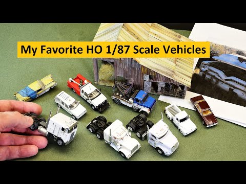 My Favorite HO 1/87 Scale Model Railroad Layout Vehicles | Boomer Diorama