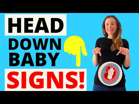 BABY HEAD DOWN SIGNS - HOW CAN YOU TELL IF YOUR BABY IS HEAD DOWN?