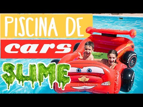 Reto de agua CARS 3 de ¡SLIME! // Juegos y Juguetes en Familia
