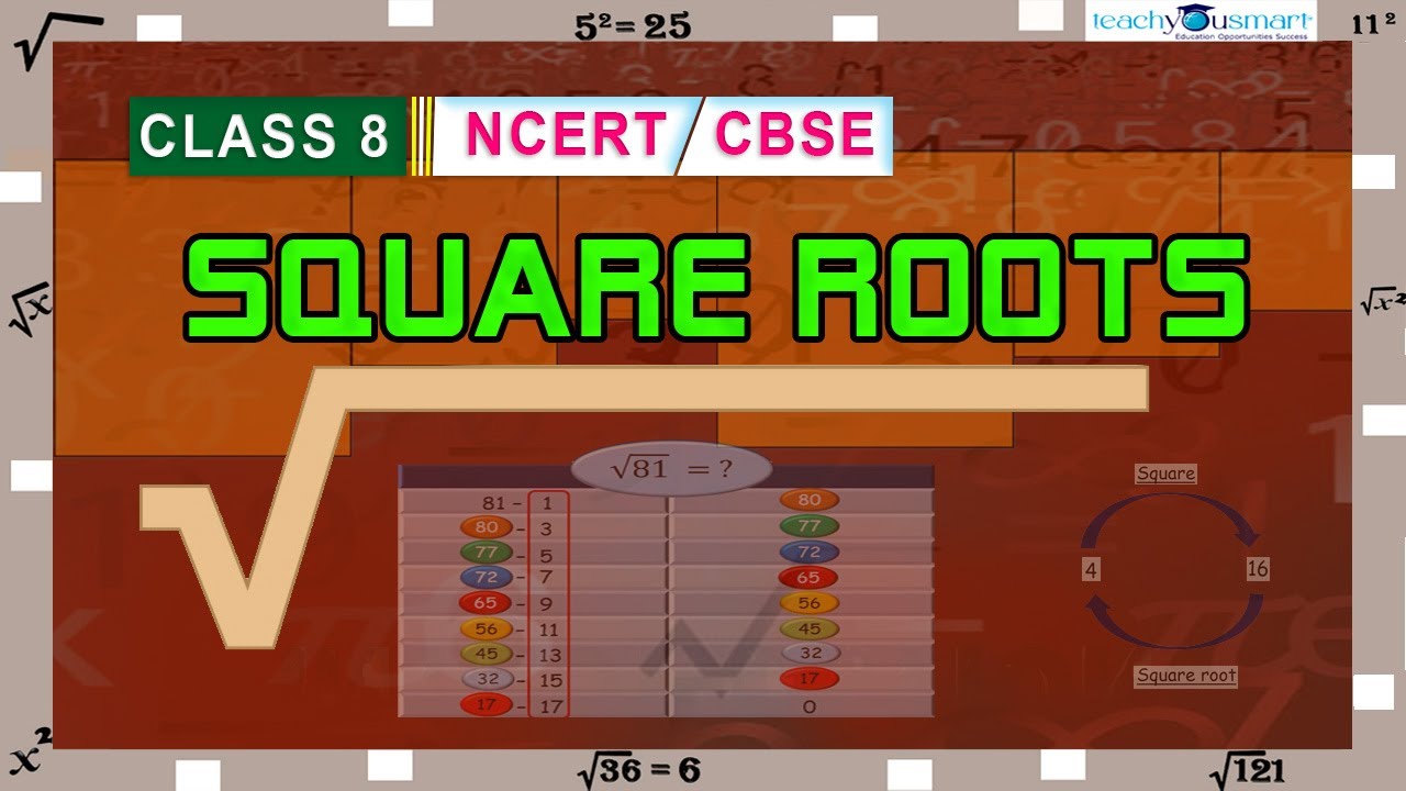 Squares & Square Roots | Square Roots | Repeated Subtraction Method| NCERT | #class8  | #chapter6