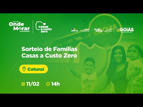 Sorteio de Famílias em Caturaí