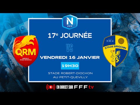 J17 I Quevilly Rouen Métropole vs Stade Briochin en replay I National FFF 2025-2026