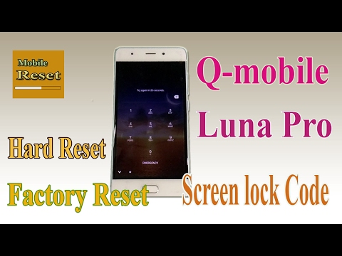 Hard reset Qmobile Luna Pro Bypass screen lock code.