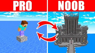 Minecraft NOOB vs. PRO: SWAPPED FLOOD SURVIVAL in Minecraft (Compilation)