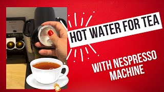 ☕How to heat up water for tea with #nespresso #vertuo 🔥 #travelhacks #traveltips #nespressovertuo