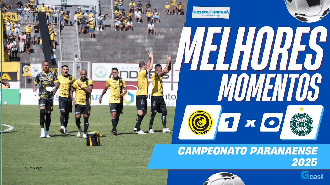 CASCAVEL SUPERA COXA E CONSEGUE E PRIMEIRA VITÓRIA NO PARANAENSE