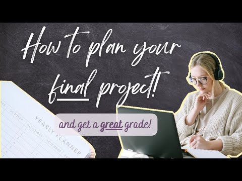 How to plan your final year project!