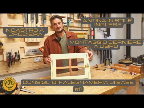 INCASTRO A CROCIERA E MONTAGGIO CERNIERE A LIBRO -  consigli di falegnameria di base #11