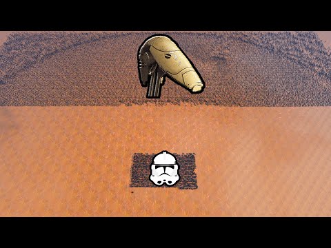 1,000 Clone Troopers VS 10,000 Battle Droids - UEBS: Star Wars Mod Battle Simulator