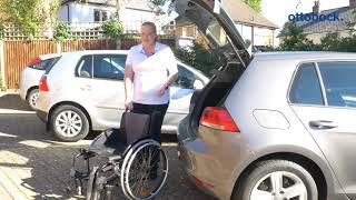 How to: Put a folding wheelchair into a car