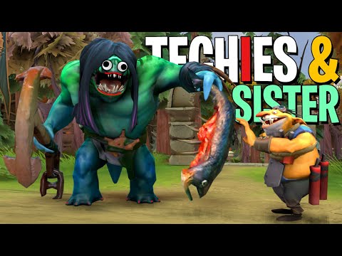 Playing Techies With Your Sister Simulator - DotA 2