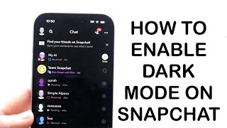 How To Turn On Dark Mode On Snapchat! (2024)