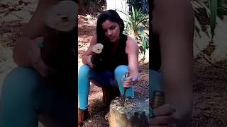 I CAMPED ALONE IN THE JUNGLE AND BUILT A PRIMITIVE STOVE WITH  BUSHCRAF TECHNIQUES #bushcraft #asmr