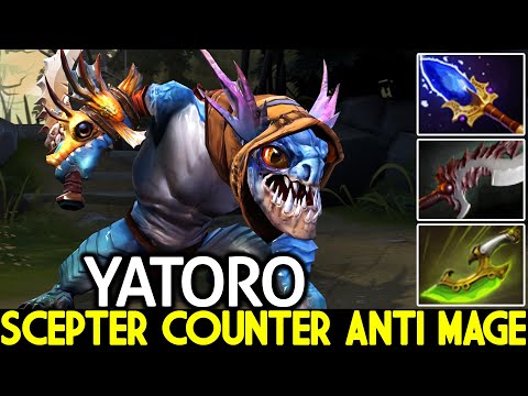 YATORO [Slark] Next Level Scepter Build Hard Counter Anti Mage Dota 2