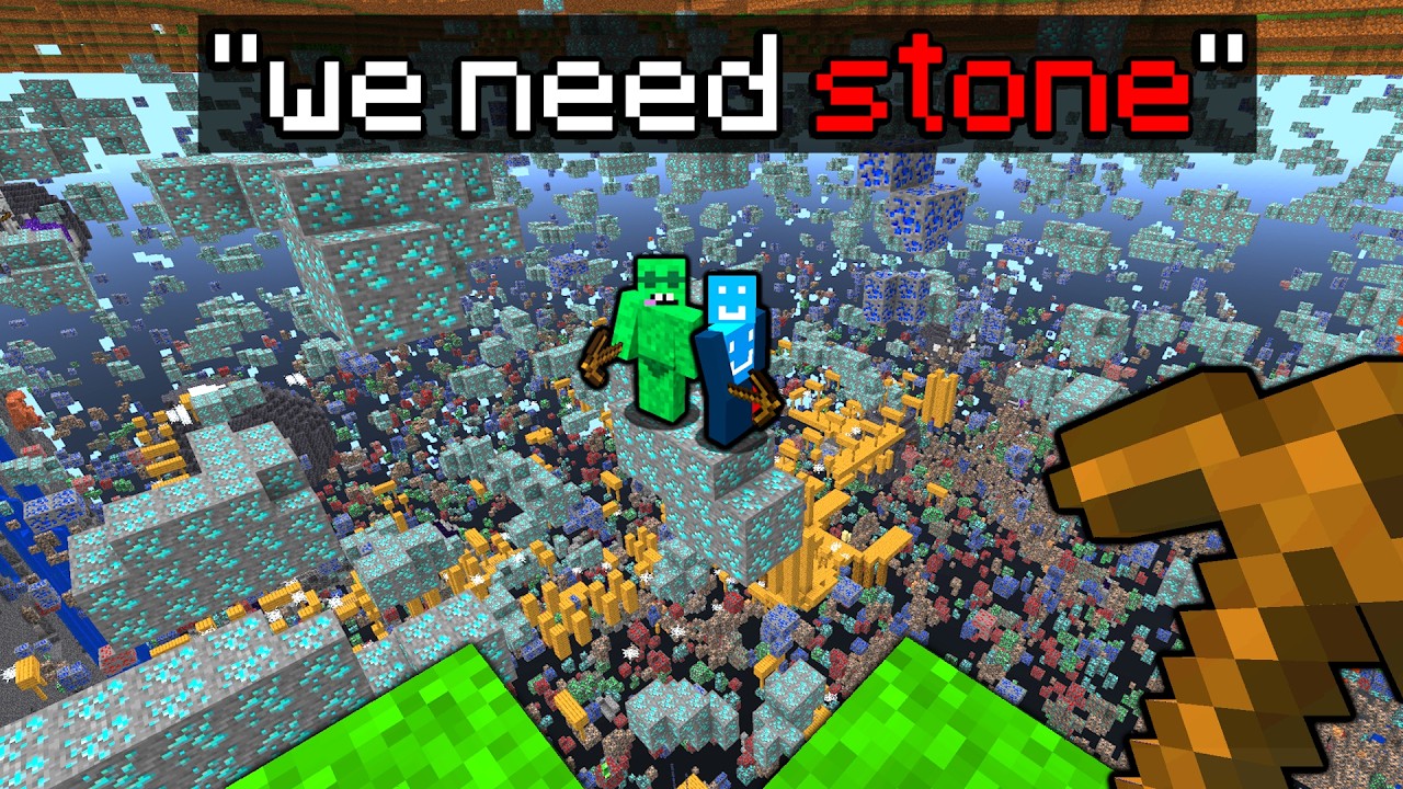 Minecraft, But If We Say a Block It DISSAPEARS...