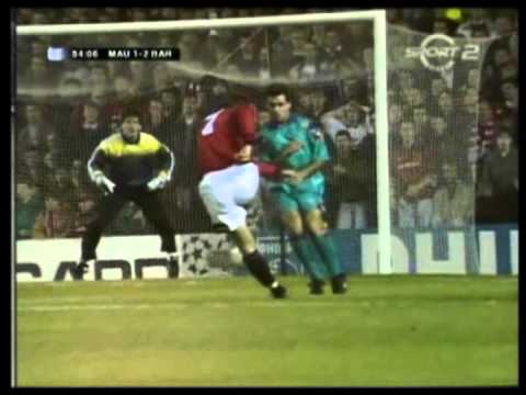 CL 1994-95. 3 tour. Group A. Manchester United - Barcelona. 2-2. (Sport 2). avi
