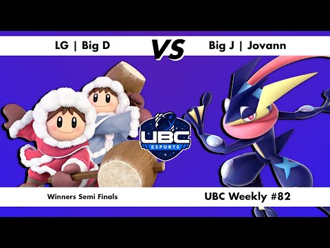 UBC Weekly #82 - Winners Semi Final - LG | Big D (Ice Climbers) Vs. Big J | Jovann (Greninja) - SSBU