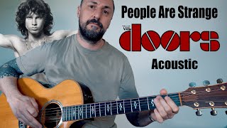 The Doors "People Are Strange" Acoustic Lesson &amp; Cover