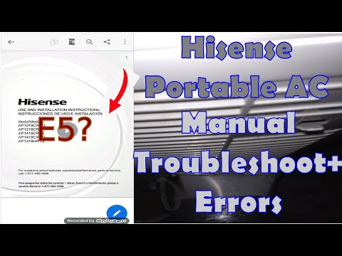YouTube video about: How to reset hisense portable air conditioner?