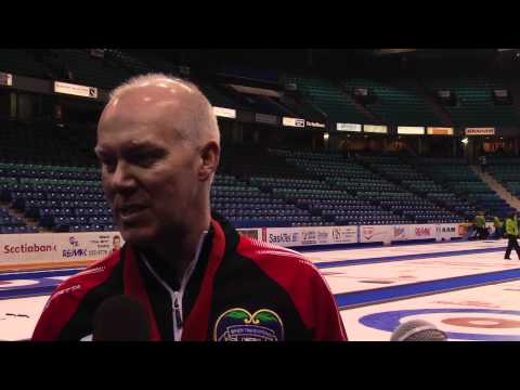 2012 Tim Hortons Brier Final Media Scrum