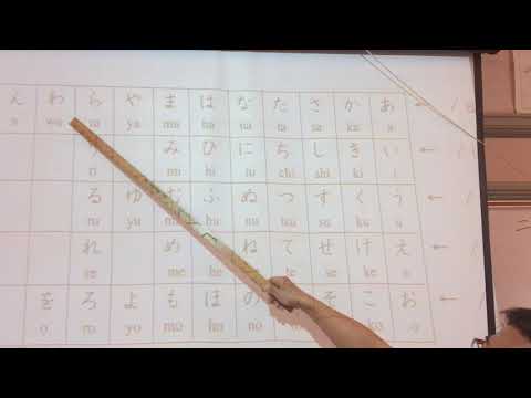 9/13/18 Japanese 1 Hiragana chart and self-introduction