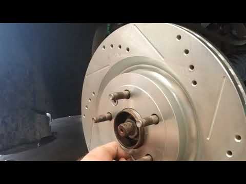 Front Brake Replacement 2016 Ford Explorer Rotors and Pads Easy Drilled Slotted Rotor Zinc Plated