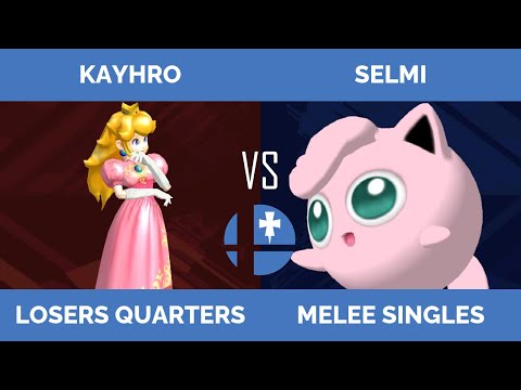 RogaSmash 195: SSBM Losers Quarters - Kayhro (Peach) vs Selmi (Jigglypuff, Marth)