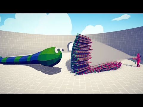 TITANOBOA GIANT vs EVERY GOD - Totally Accurate Battle Simulator TABS