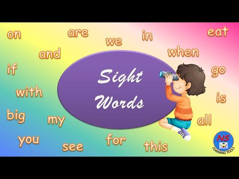 Sight Words, Sight Words For Kids, High Frequency Words, Sight Words Collection, Learn Sight Words.