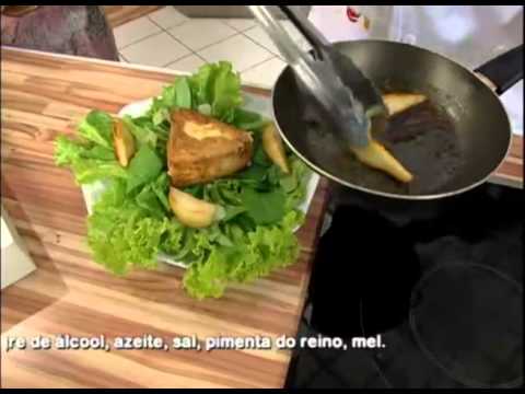 Mulher.com 21/11/2011 - Salada verde com Pêras e Brie com vinagrete de Mel 2/2