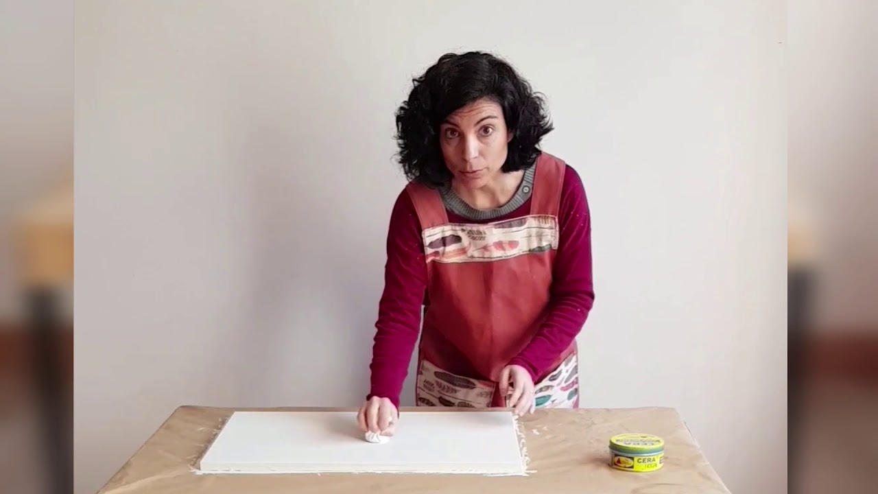 Efecto madera con pintura y cera