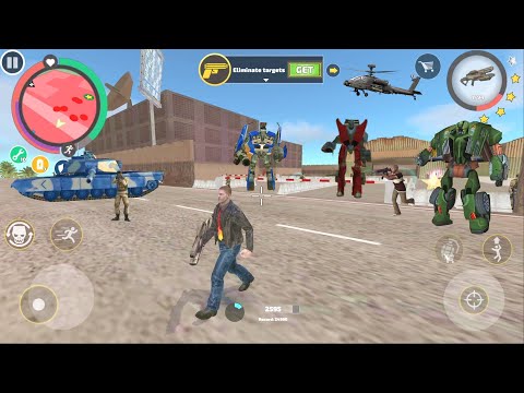 Rope Hero: Vice Town (Mutant Man on Army Base)Mutant Shoot Doom Gun to Zombies - Android Gameplay HD