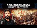 Delhi Cockroach Janta Party Members Gather At Jantar Mantar Wearing Masks FP Video