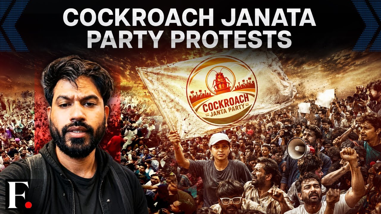 Delhi: Cockroach Janta Party Members Gather at Jantar Mantar Wearing Masks | FP Video