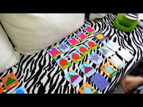 I&K Orchard Toys Shape Snap Used For "Same/Different" Activity