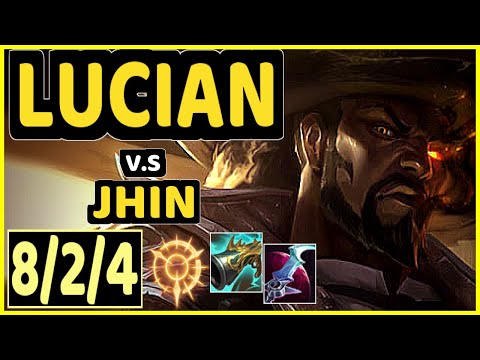 YUUKI60 (LUCIAN) vs JHIN - 8/2/4 KDA BOTTOM ADC GAMEPLAY - EUW Ranked DIAMOND