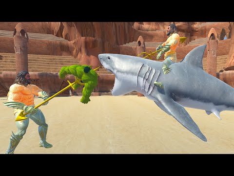 MODS 1 Vs 1 #06 - AQUAMAN vs HULK - Animal Revolt Battle Simulator