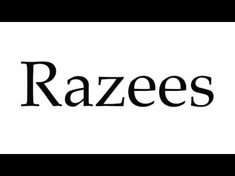 How to Pronounce Razees