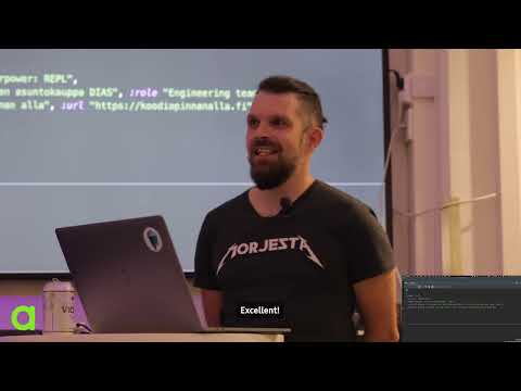 Clip: Yrjö Kari-Koskinen's presentation on "Introduction to Clojure's superpower: REPL"
