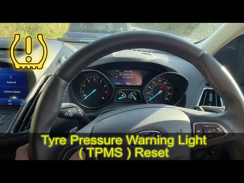 2017 FORD KUGA tyre pressure warning reset