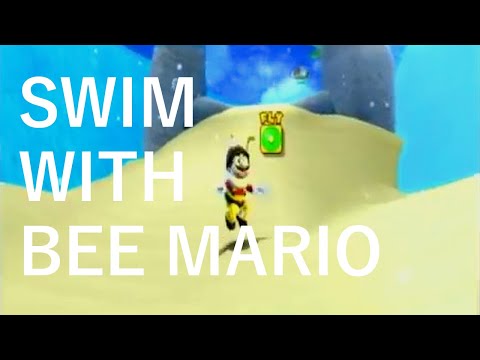 Super Mario Galaxy - Swim with Bee Mario Glitch