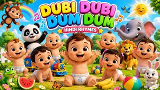 Download lagu Dubi Dubi Dum Dum🍼👶Hindi Nursery Rhymes | Babies Fun Song | Magic Hindi Rhymes| Cartoon Rhymes 2026. mp3