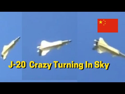 J-20 fighter crazy maneuver, does it turn faster than F-16? Chinese stealth jet flight demo