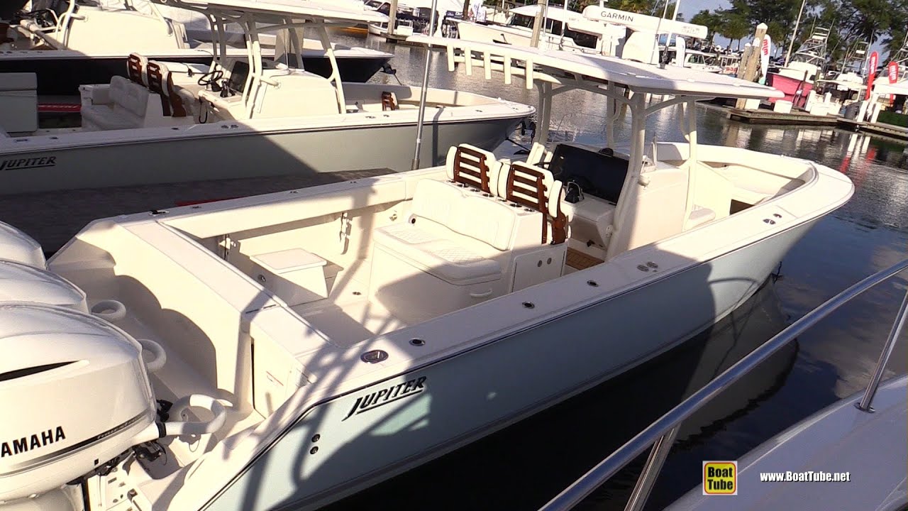 Jupiter 38 Center Console Walkaround Tour - 2020 Fort Lauderdale Boat Show