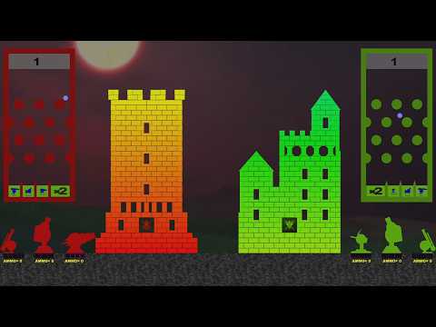 Castle Destruction Marble Race in Algodoo | The War Day #302