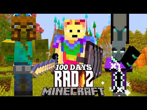 I Spent 100 Days in Roguelike Adventures and Dungeons 2 in Minecraft!
