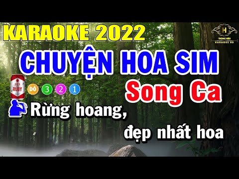 Chuyện Hoa Sim Karaoke Song Ca | Trọng Hiếu