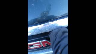 How to pop open the hood on a gmc