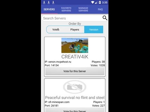 Servers For Minecraft PE V2 Video
